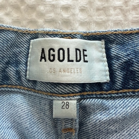 Agolde High Rise Barrel Denim Jeans, size 28 - Picture 3 of 3